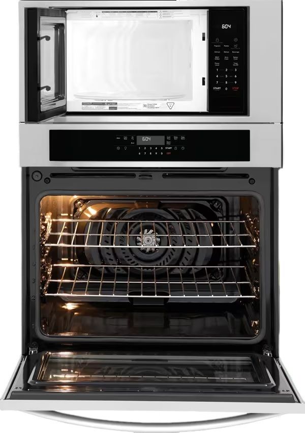 Frigidaire® 30” Stainless Steel Oven/Micro Combo Electric Wall Oven with Air Fry-1