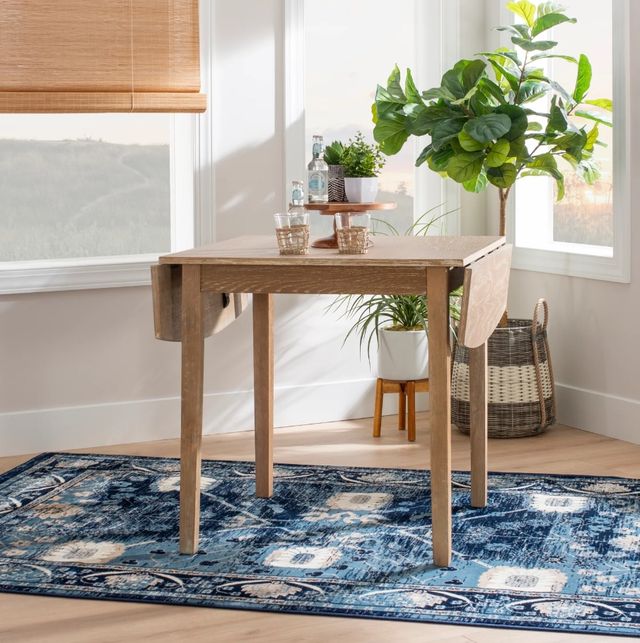 Linon Torino Gray Wash Drop Leaf Table-1