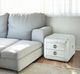 ACME Furniture Brancaster Aluminum Leather End Table -3