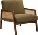 Monarch Specialties Inc. Brown/Brown Walnut 30" Upholstered Accent Chair-0