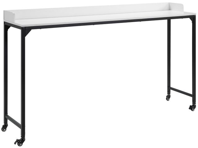 Homelegance® Sumter White Desk with Black Base-0
