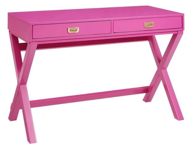 Linon Peggy Raspberry Pink Writing Desk-0