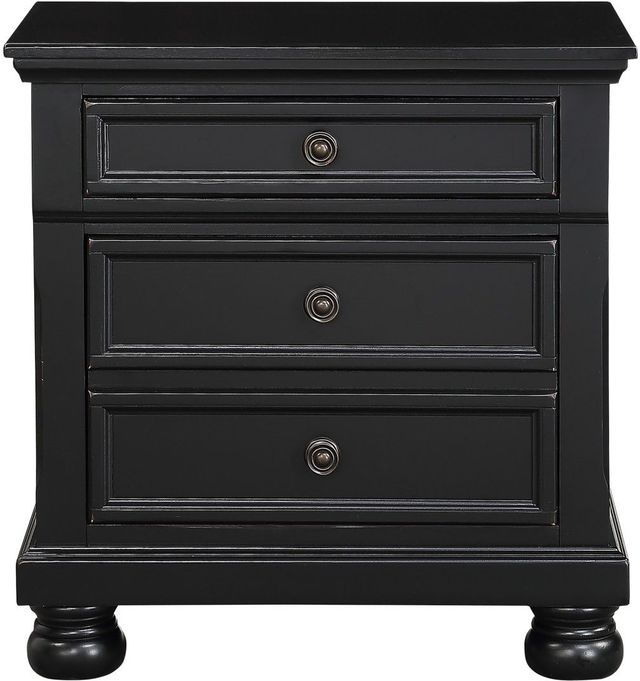 Homelegance® Laurelin Black Nightstand-2