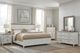 American WoodCrafters Beach Comber 5-Piece Brown/Weathered White King Panel Bedroom Set-1