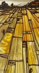 Crestview Collection 2-Piece Geometric Brown/Dark Yellow/Light Blue/Yellow Wall Art Set-2