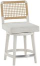 Universal Explore Home™ Oasis White Shoreline Swivel Counter Stool-0