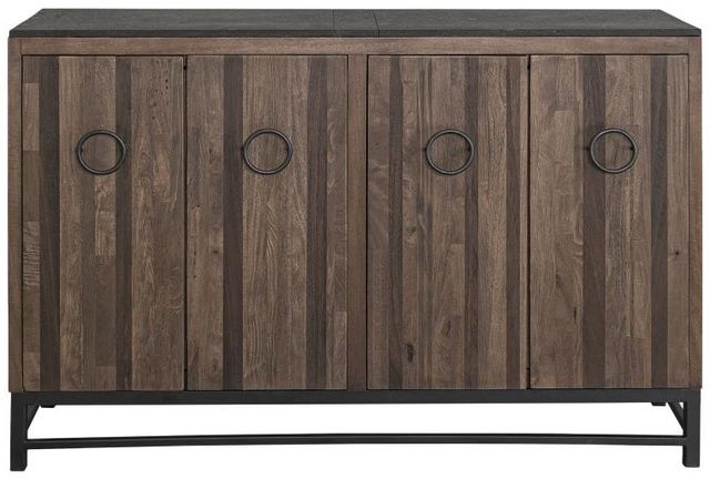 International Furniture Direct Ebano Brown Console-2