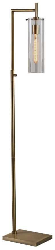 Adesso® Dalton Antique Brass 1-Light Floor Lamp-0