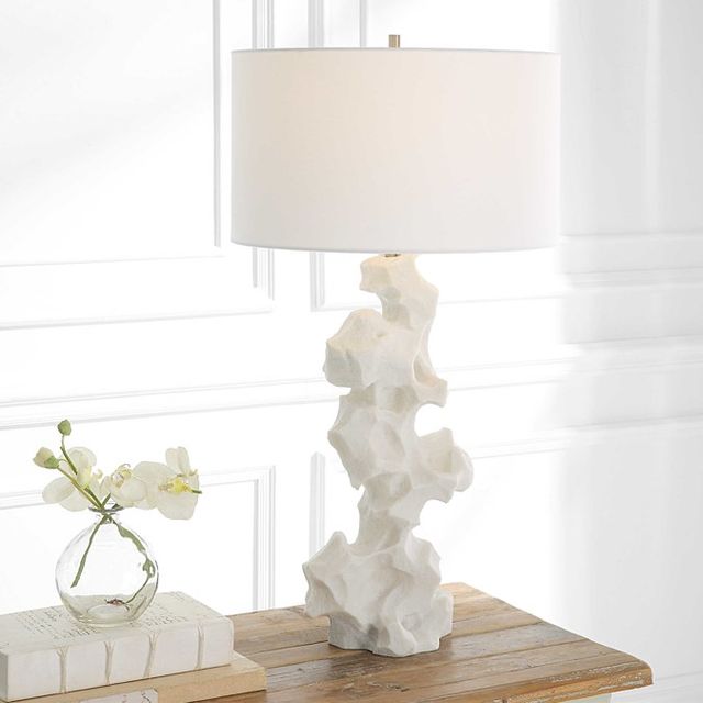 Uttermost® Remnant White Table Lamp-1