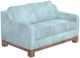 International Furniture Direct Samba Blue Loveseat-0
