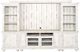 Vintage Furniture Rivers Edge Nero White 5 Piece Entertainment Wall Unit-0