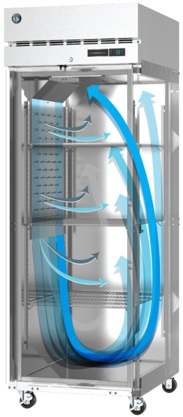 Hoshizaki Steelheart® 23.1 Cu. Ft. Stainless Steel Upright Freezer with Full Stainless Door and Lock-3