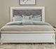 Liberty Furniture Reflections Gray/Pearl White/Rhinestone Queen Upholstered Panel Bed-1