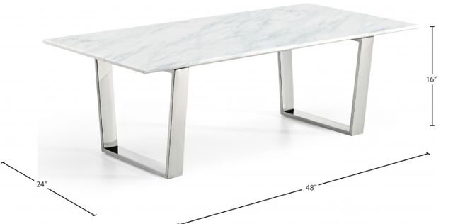 Meridian Furniture Carlton Chrome Coffee Table-1
