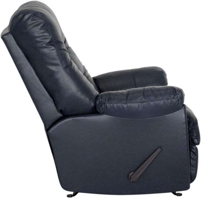 Franklin™ Trilogy Navy Leather Manual Recliner-2
