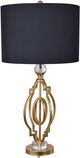 Crestview Collection Shine Hand Finished Gold Leaf Table Lamp-0