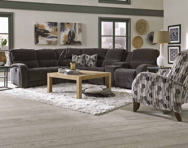 Southern Motion™ Fandango 5-Piece Red Modular Power Reclining Sectional-1
