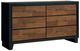 Benchcraft® Kraeburn Black/Brown Dresser and Mirror-2