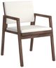 Flexsteel® Outdoor Nova 2-Piece Ivory/Dark Brown Arm Dining Chair-0