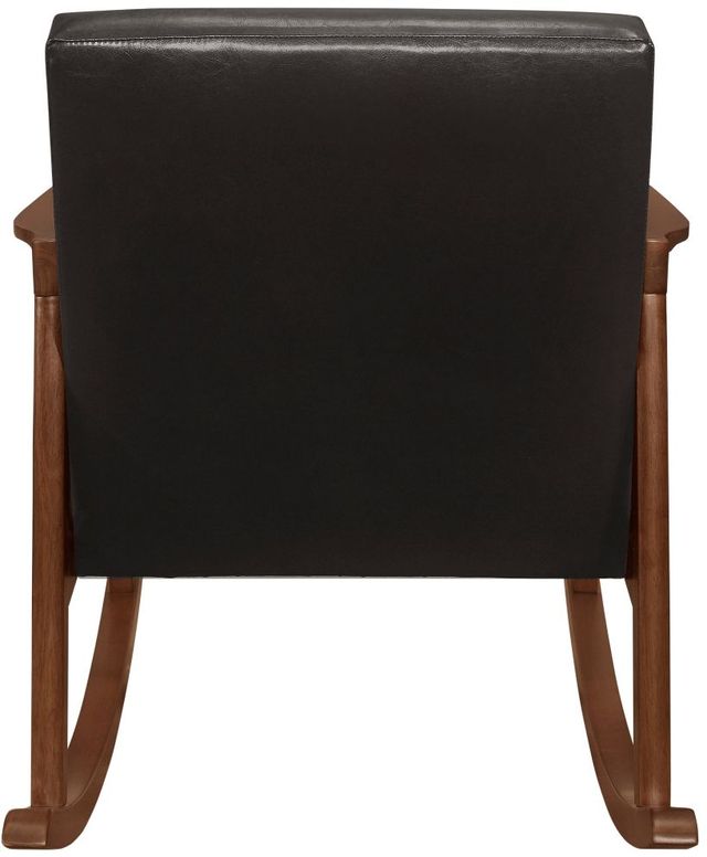 Mazin Furniture Auden Dark Brown Upholstered Rocking Chair-3