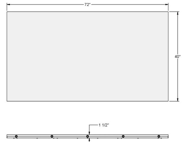 Amisco Customizable Parade Rectangular Counter Table-2