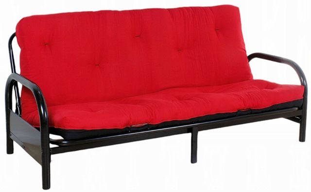 ACME Furniture Nabila Black/Red 8" Full Futon Mattress-3