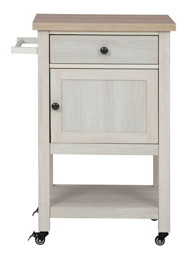 Signature Design by Ashley® Boderidge Antique White Bar Cart-0