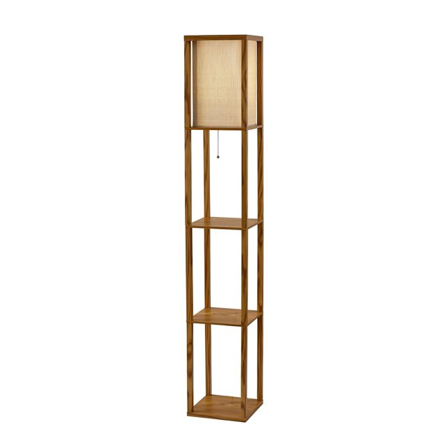 Adesso® Wright Natural Wood Shelf Lamp-0