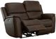 Flexsteel® Henry Burnt Umber Leather Brown Power Reclining Loveseat with Power Headrests and Lumbar-1