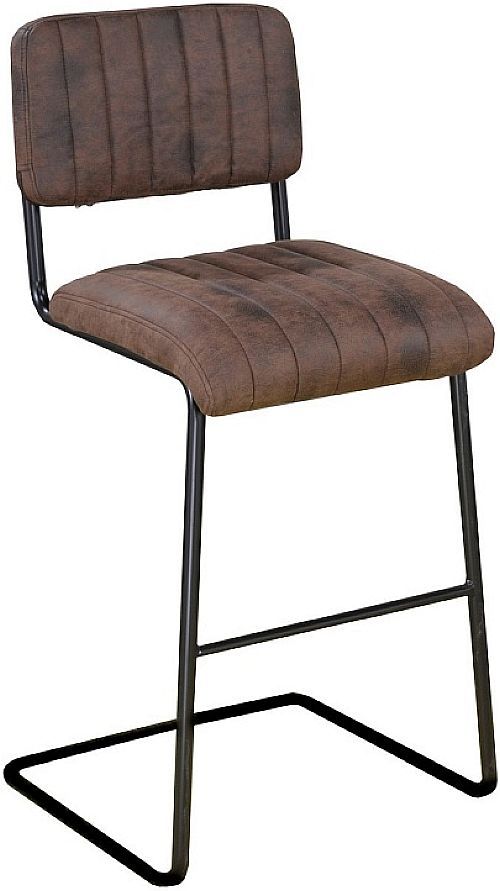 Brassex Inc. 2-Piece Black/Brown 30" Bar Stool Set