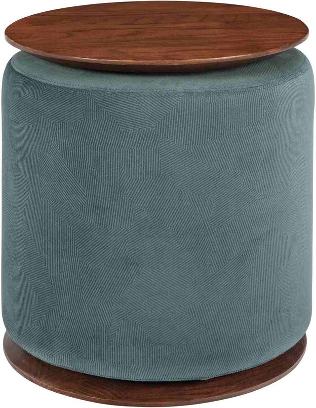Coaster® Seanna Teal Accent Table Ottoman-0