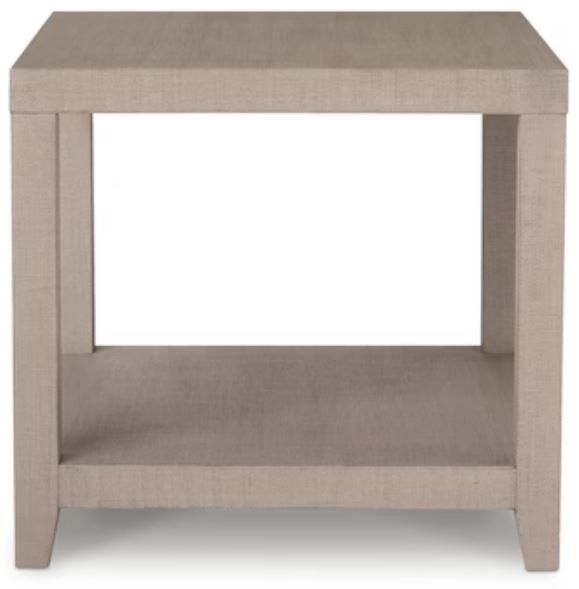 Bassett® Furniture Ventura Sand Gray Raffia End Table-1