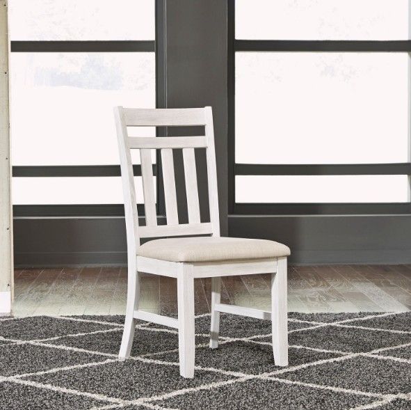 Liberty Furniture Summerville Cream/Soft White Wash Slat Back Side Chair-1