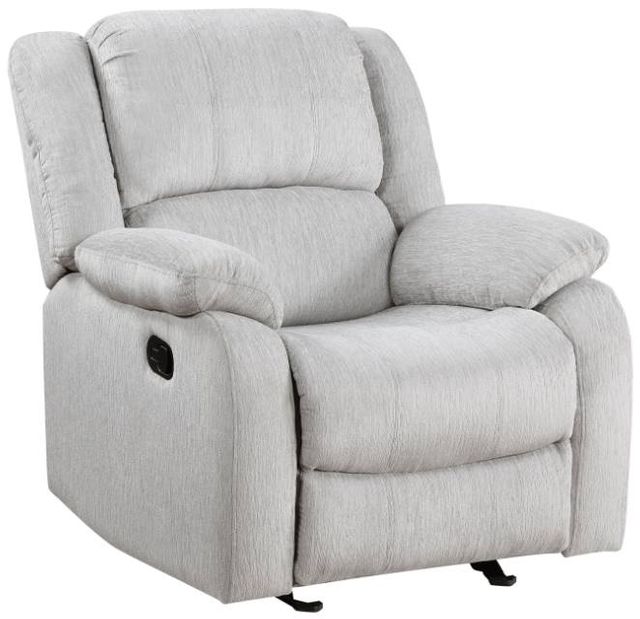 Homelegance® Fairview Gray Manual Glider Recliner-0