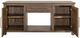 International Furniture Direct Novus Lodge Brown Fireplace TV Stand-2