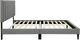 Bernards Millie Gray Twin Panel Bed with USB Port-2
