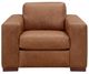 Leather Italia™ Savino Inglewood Vintage Brown Derby Accent Chair-1