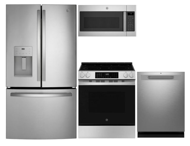 GE 4 Piece Stainless Steel Kitchen Package-0