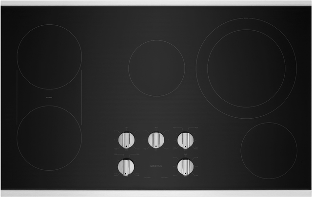 Maytag® 36” Stainless Steel Electric Cooktop-0