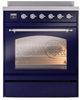 Ilve® Nostalgie II Series 30" Blue Pro Style Induction Range-0