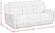 Elements International Hornet Rancho Beige Manual Reclining Sofa-2