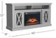 Jofran Inc. Telluride Gold Electric Fireplace with Logset-2