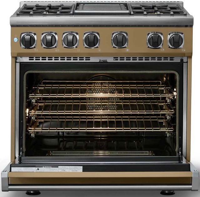 Viking® 7 Series 36" Golden Hour Pro Style Dual Fuel Range with Griddle-1