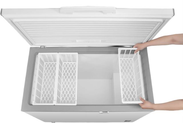 Midea® 42" 10.4 Cu. Ft. White Convertible Chest Freezer with Removable Storage Basket-2