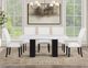 Steve Silver Co. Artemis 7-Piece Black/White 70" Dining Table Set-1