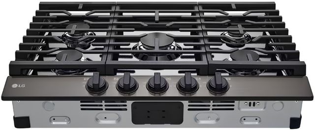 LG 30" Black Stainless Steel Gas Cooktop with UltraHeat™ Burner-0