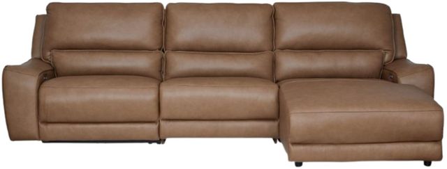 Signature Design by Ashley® Silverbrooke 3-Piece Caramel Right-Arm Facing Power Reclining Sectional and Chaise-0