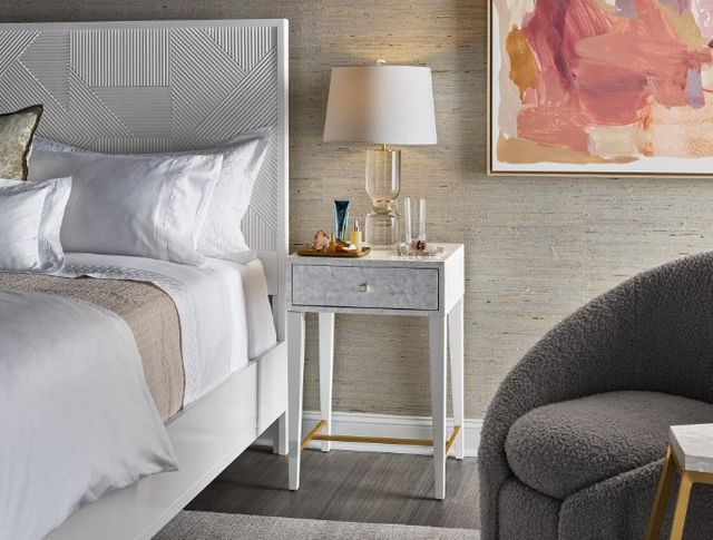 Universal Explore Home™ Love. Joy. Bliss.-Miranda Kerr Home White Lacquer Bedside Table-1