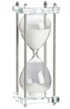 A & B Home White/Silver 30-Minute Hourglass-1