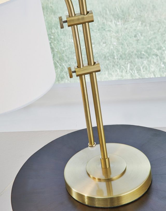 Signature Design by Ashley® Baronvale 2-Piece Brass Accent Lamp Set-2